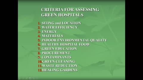 HA 204 Green Hospitals 2024 11 26