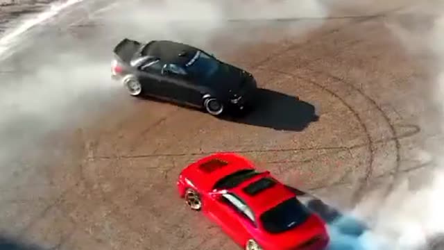 A thrilling accident at the racetrack.