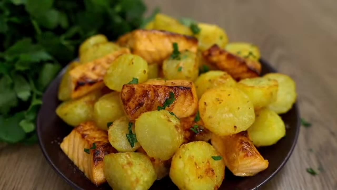 Make fish and potatoes this way #fish #potatoes ماهی #سیب زمینی#