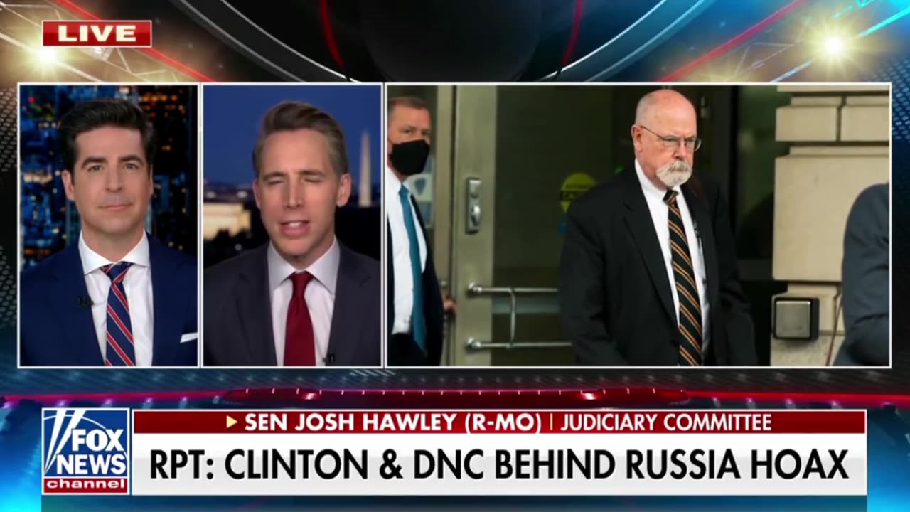 Hawley Calls For Clinton Prosecutions After Durham Report