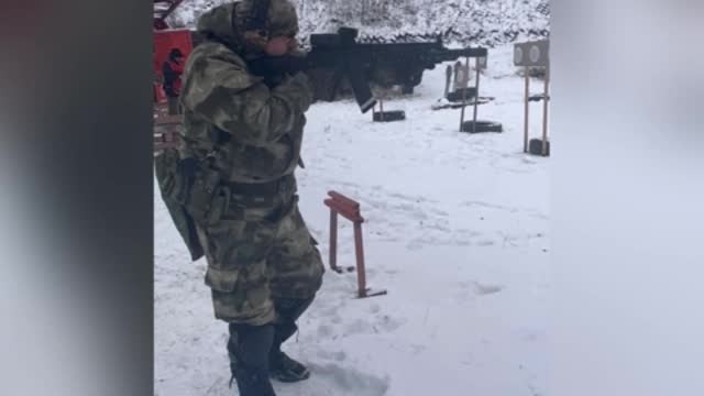 Russian Training fighting in Ukraine