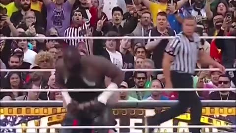 Brock Lesnar gave Omos a first class ticket to SUPLEX CITY