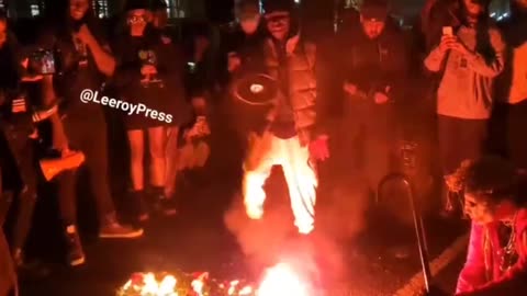 American Flags Burned Following The Second Anniversary Of Floyd Death