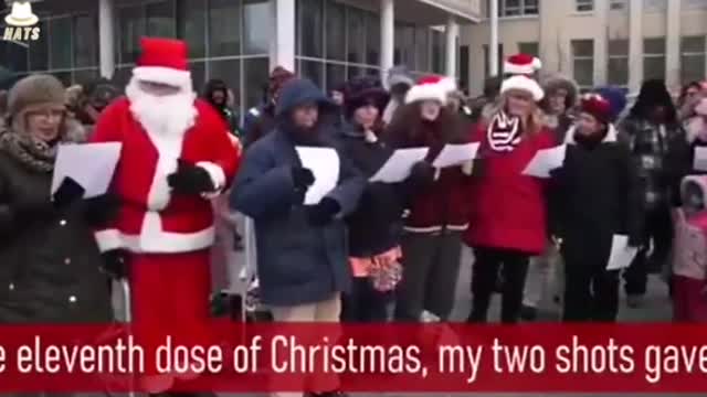 산타가 전하는 백신 맞으면 걸리는 병 선물들