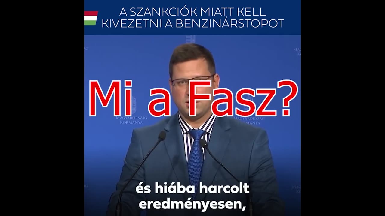 A szankciók miatt kell kivezetni a benzinárstopot... Érted? Nem?