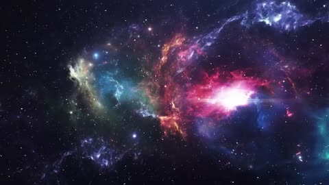 Galaxy and Nebula. Abstract space