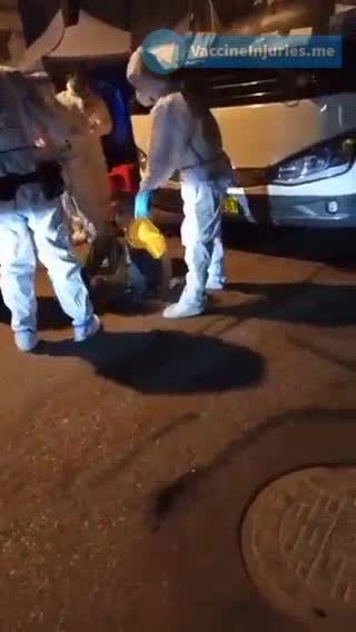 Guy with a red QR code was detained