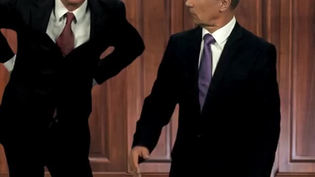 Poutine dancing with Joe Biden