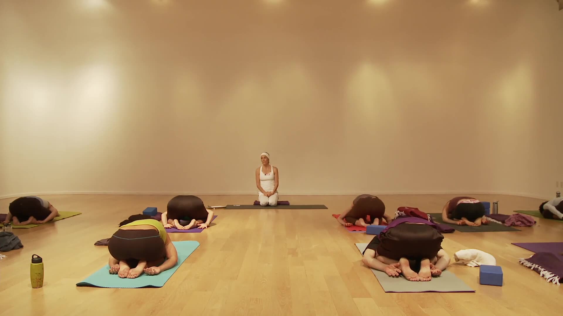 Yoga Student Black Thong Showing