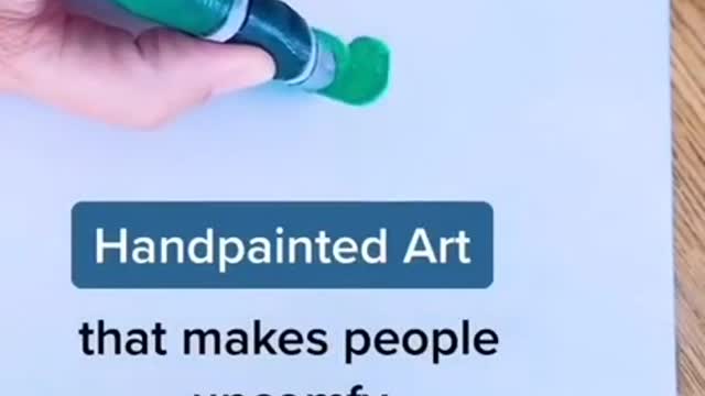 Artist Paints on Finger to Create Illusion Art