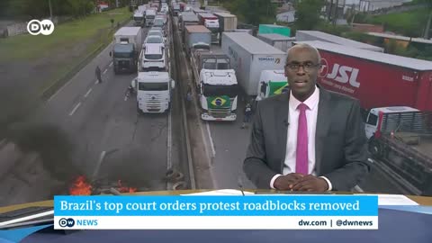 Brazil: Bolsonaro's supporters block roads in protest | DW News
