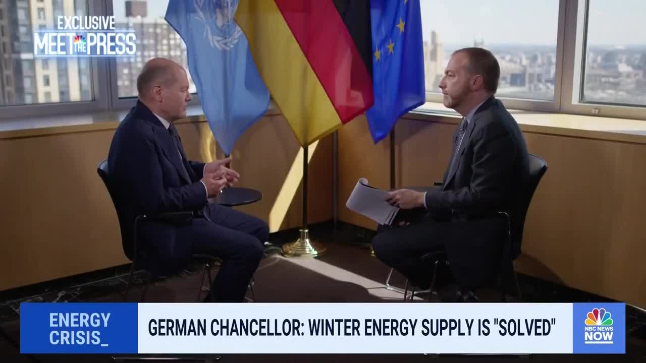 German Chancellor Scholz: Europe's Winter Energy Supply Crisis 'Solved'