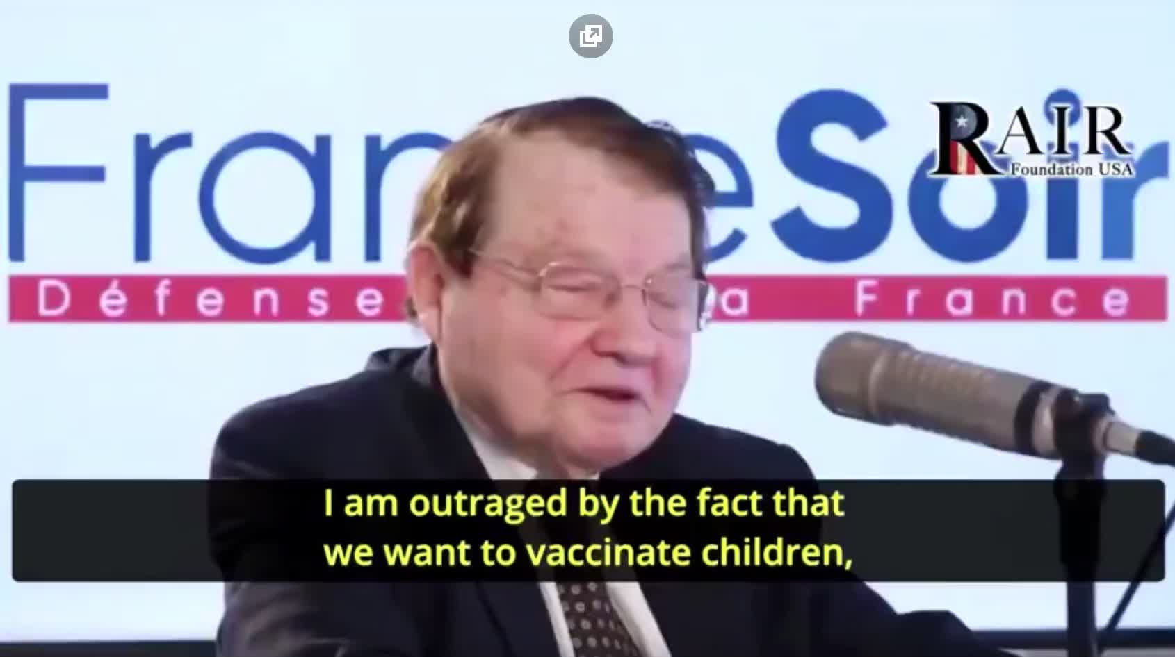 Nobel Laureate Luc Montagnier is warning