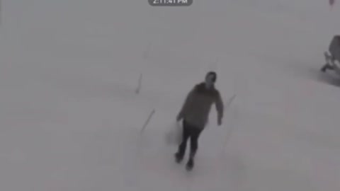 Woman Took An Embarrassing Fall After Getting Her Feet Stuck In Snow