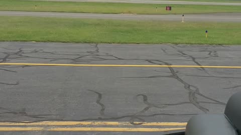 Taking off in a helicopter