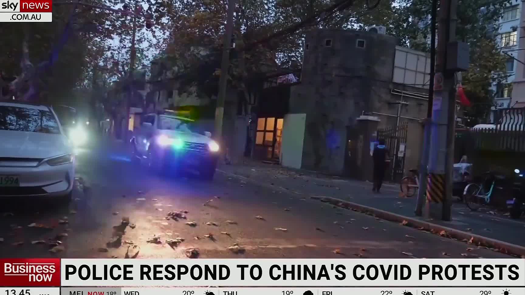 China's police respond to zero-COVID policies Protesters