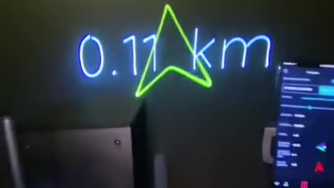 Laser guided gps on a bike