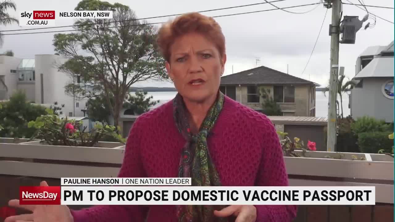 Hanson Vaccine passports are unconstitutional