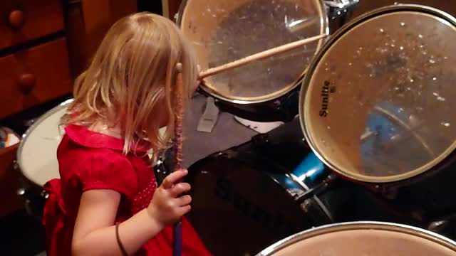 She likes the drums