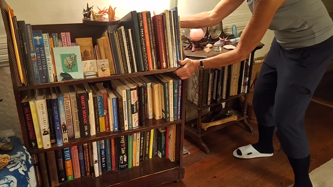 wooden bookcase