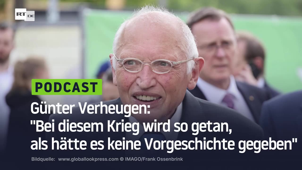 Günter Verheugen: "Bei diesem Krieg wird so getan, als hätte es keine Vorgeschichte gegeben"