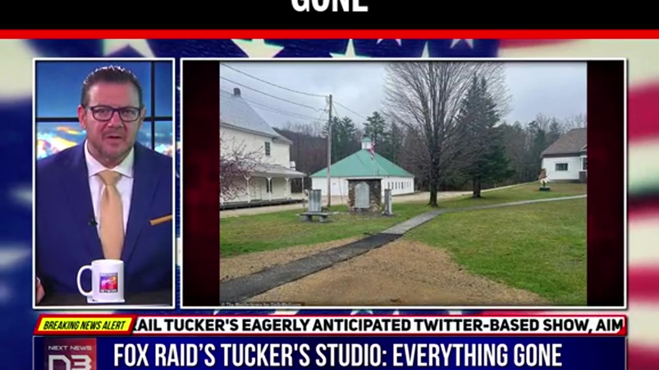 Tucker Carlson's Home Studio STOLEN