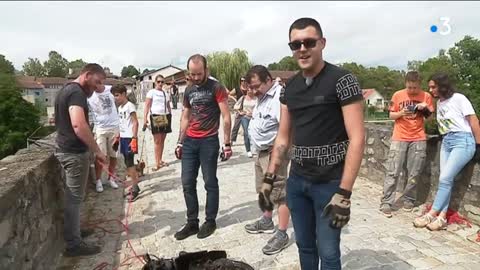 Day of magnet fishing in Limoges