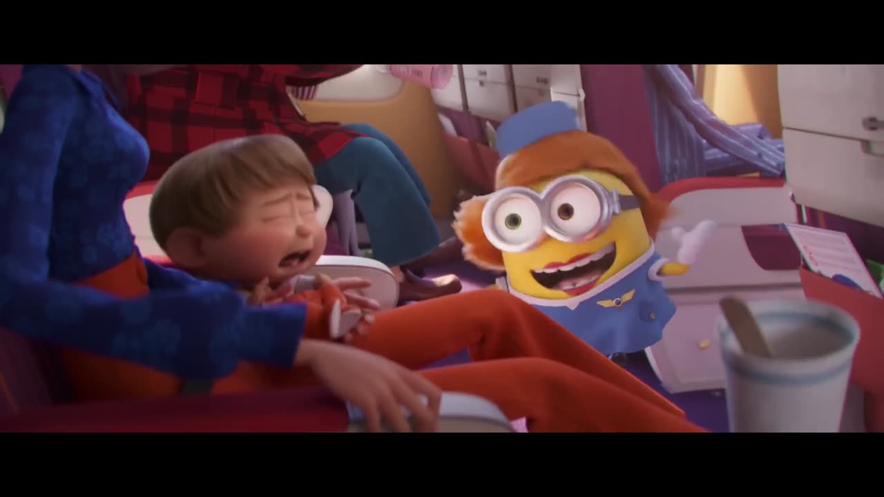 Minions Flying A Plane