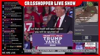 Grasshopper Live Decode Show - President trump Rallies November 1st 2024