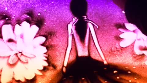 Sand painting - "bubble princess"