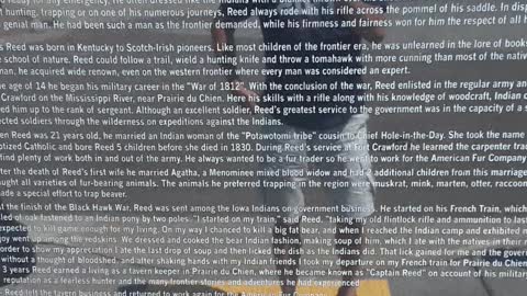 James Allen Reed, early pioneer of Wisconsin and quite an outdoorsman.