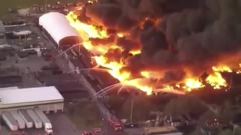 Another warehouse on fire in Florida