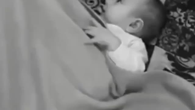 The father's mimicking in the sound version