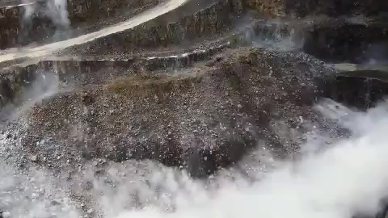 mountain blasting