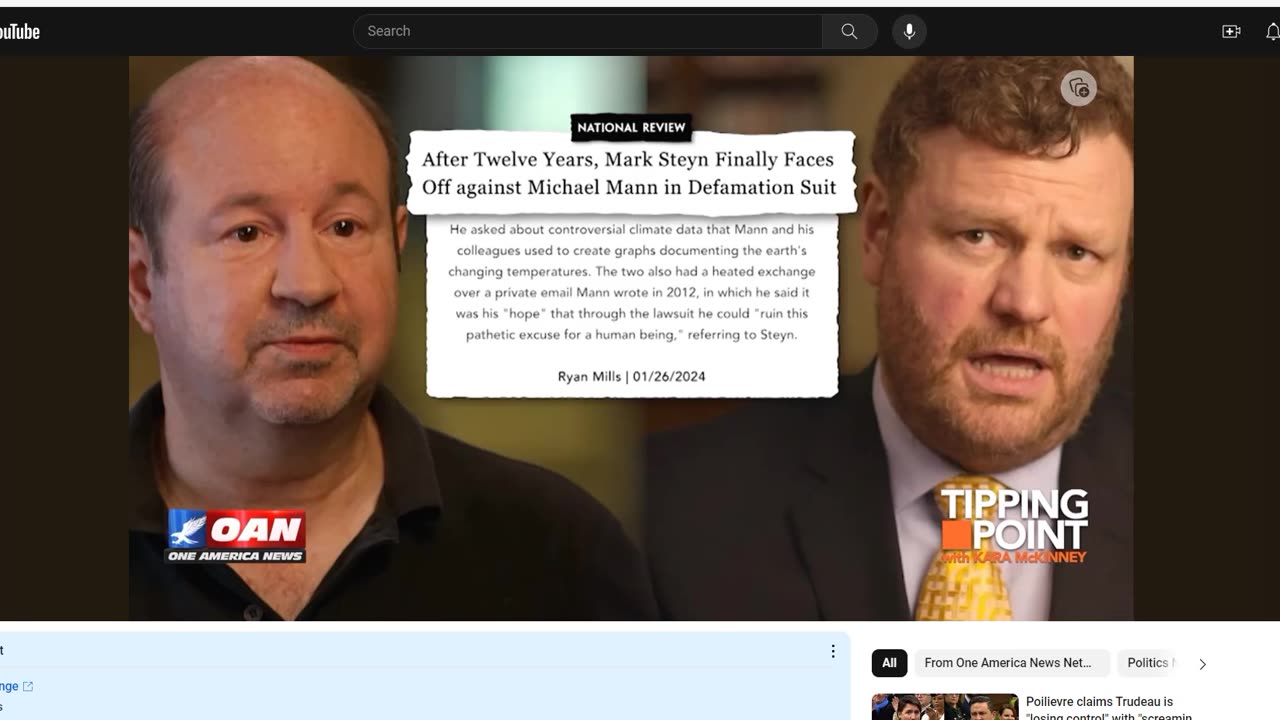 Daily News Update: OAN: Climate Trial of the Century: Mark Steyn Representing Himself in Court | X 2