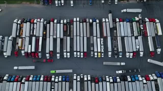 Drivers show their magic at the rest stop.