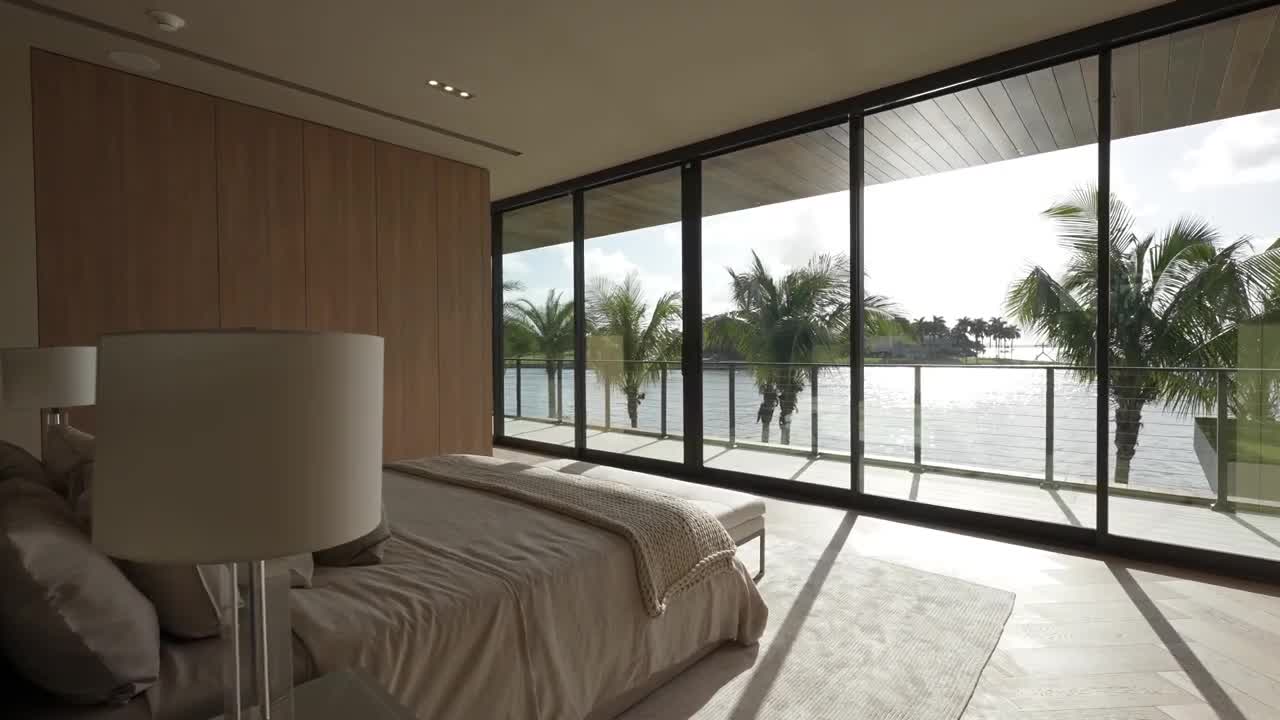 Just Listed $25 Million, New construction Bay Harbor Islands spec home with a superb private dock