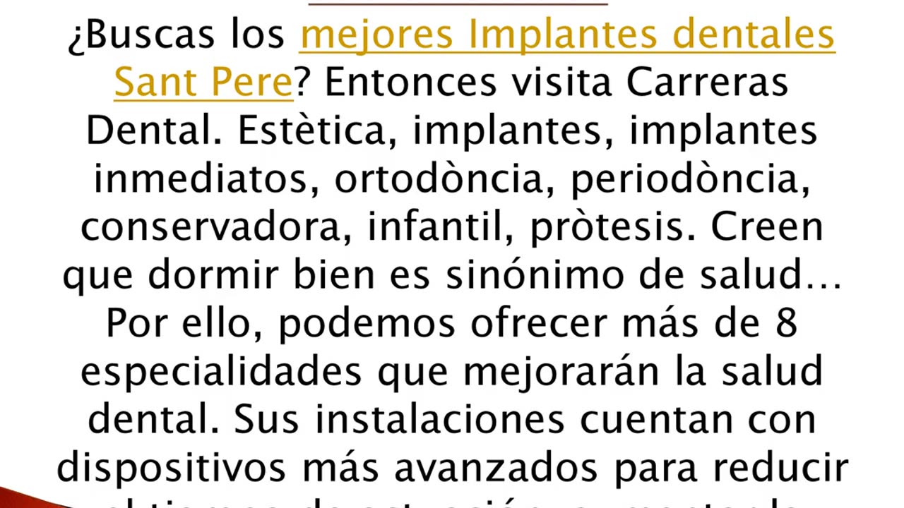 Consigue los mejores Implantes dentales Sant Pere