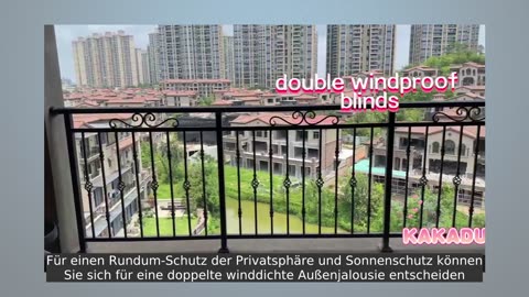 Professional double windproof outdoor blinds manufacturers