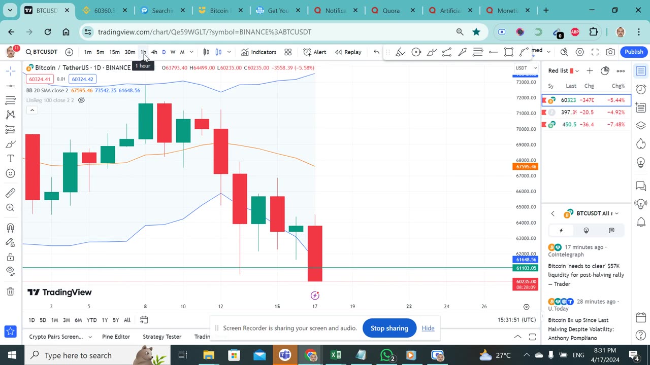 Bitcoin update