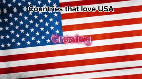 Countries that love USA ????