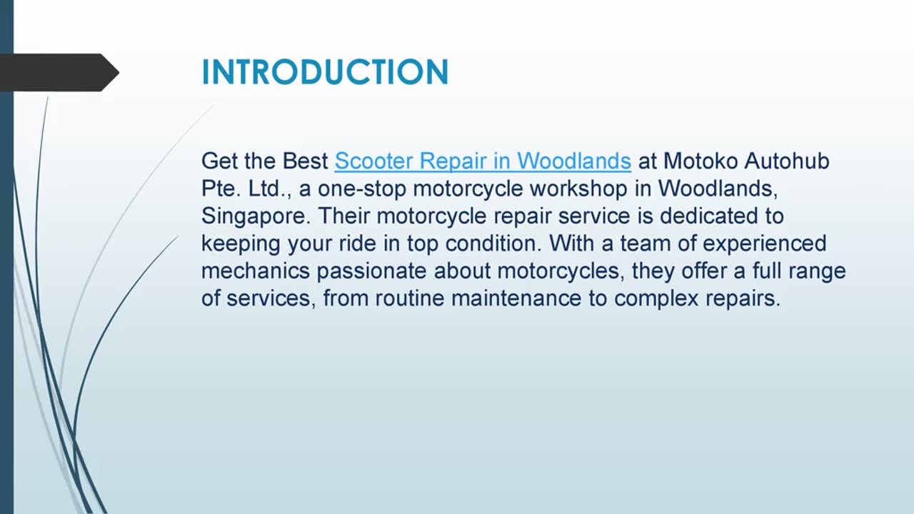 Get the Best Scooter Repair in Woodlands