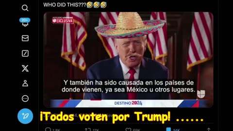 ¡Todos voten por Trump! ......