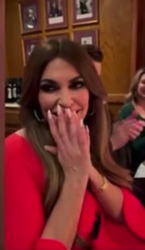 Kari Lake, Matt Gaetz and Nigel Farage sing Happy Birthday to Kimberly Guilfoyle