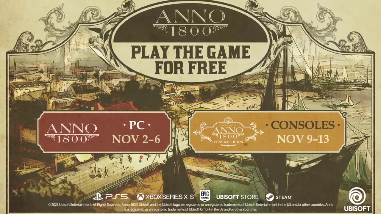 Anno 1800 - Official Free Weekend Trailer