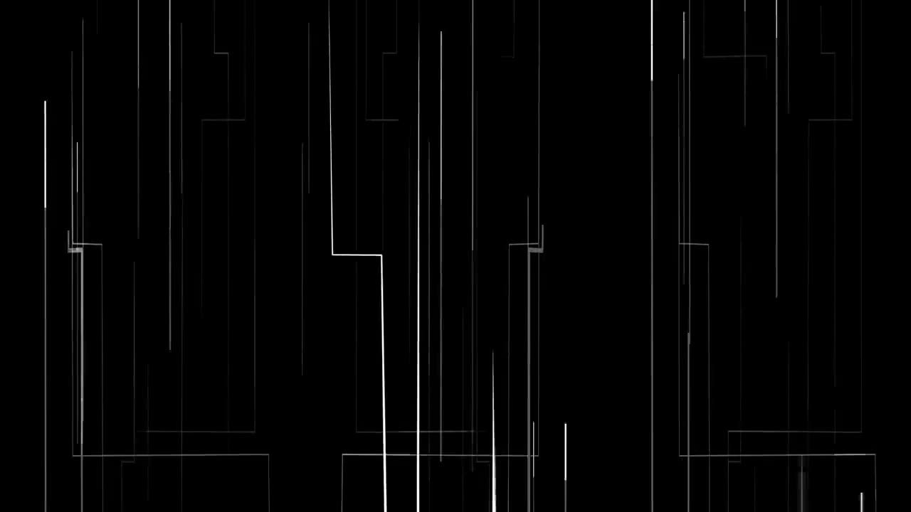 Digital White Lines Moving-4K Relaxing Screensaver