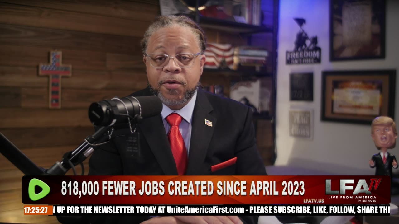 818,000 FEWER JOBS THAN HARRIS/BIDEN SAID. LIARS