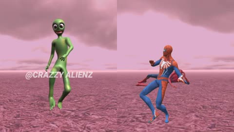 Java juice crazy Alienz Dance vs spiderman dance challenge