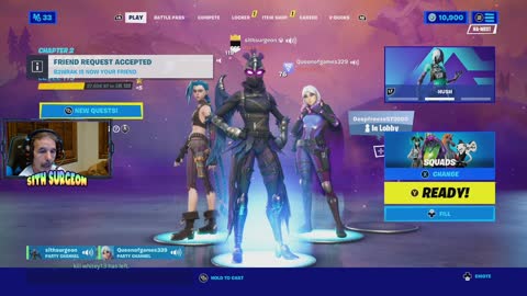 Sithsurgeon - Fortnite Live Stream. Fortnite with Viewers.