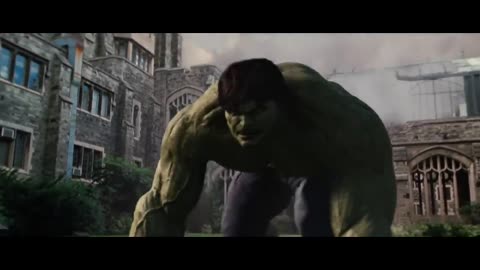 THE INCREDIBLE HULK (2008) University Battle [HD] Hulk Smash